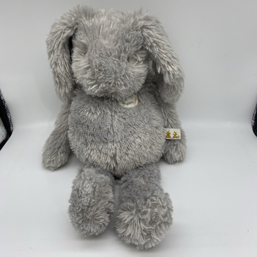 Bunnies By the Bay Hand Picked Carrots My First Bunny Gray 14" Plush Stuffed Toy